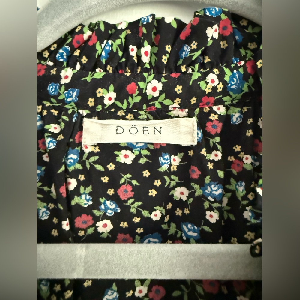 Doen Everly Dress | Black Montpelier Floral | M | EUC - Picture 10 of 14
